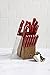 Oster Evansville 14 Piece Stainless Steel Kitchen Cutlery Stainless Steel Knife Block Set, Red Handles