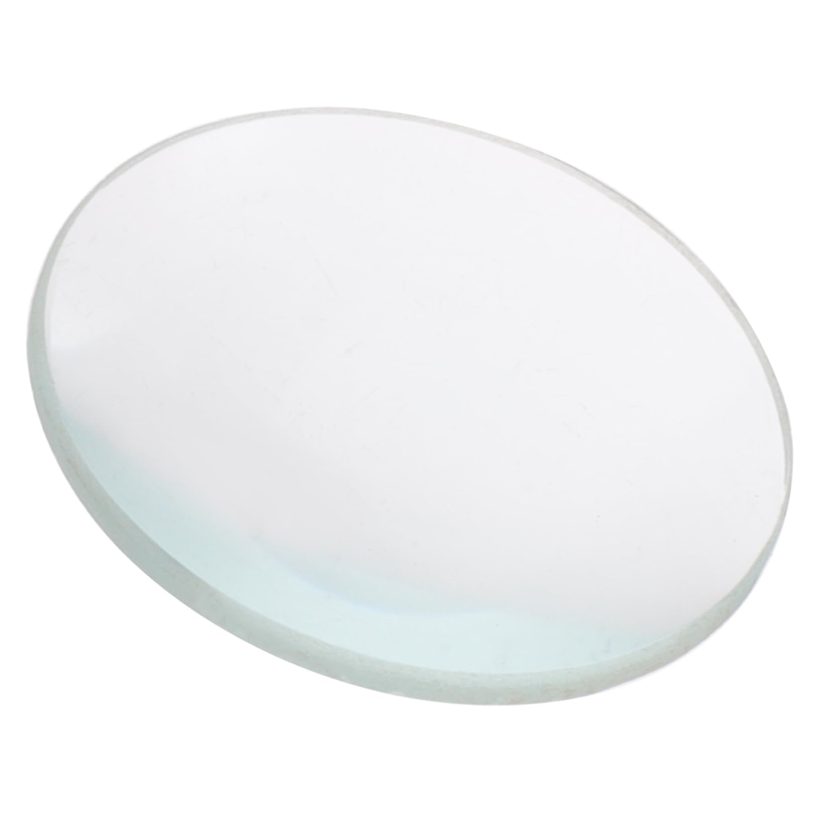 Garneck 50mm Focal Length Double Convex Lens Polished Glass for Glasses and Educational Labs