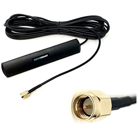 DriveSmart DAB + Aerial SMA Adapter DAB Car Radio Antenna Patch Aerial Glass Mount Windscreen Antenna With SMA Connector 5m 16ft Antenna For Blaupunkt Pioneer Clarion Kenwood Alpine Cover