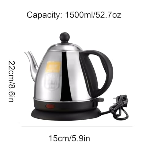 Tetera Eléctrica de Acero Inoxidable con Apagado Automático miniatura 2