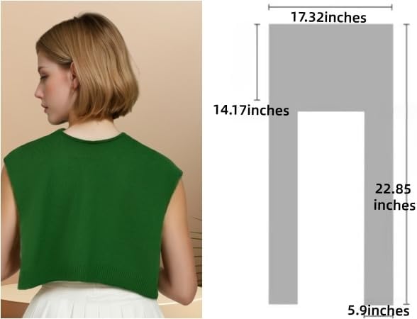 Sweater Shawl Wraps for Women Fashion Knitted Shoulder Shawls Ponchos Travel Casual Sweaters Scarf Cape Wraps - Image 6