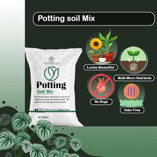 Image of Garden Soil for Plants 25kg | Potting Soil Mix for Plants | Made with Vermi,Coco Pit, Neem Cake,Rice Husk, Parlight, Soil (Buy 1 get 500g Super Grow)