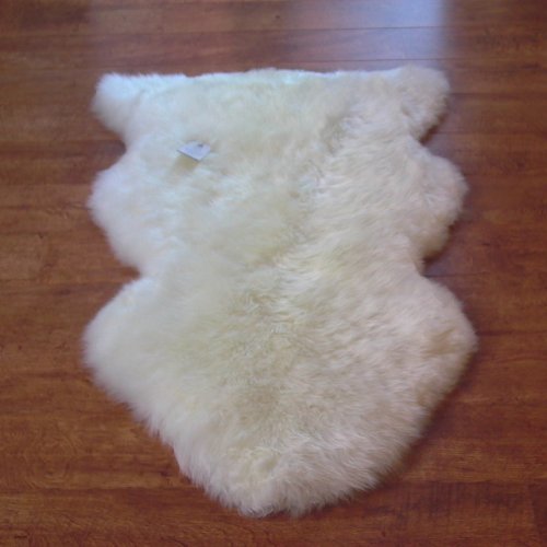 Véritable Tapis en peau de mouton Naturel – Unique – 85 x 60 cm
