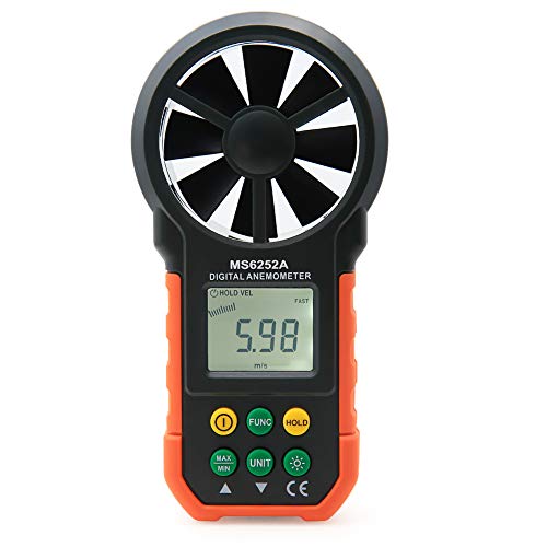 Amtast Anemometer Handheld Wind Speed Meter Air Flow Volume Meter Kite Flying, Climbing, Fishing, Boat Sailing Wind Gauges Cfm Meter With Backlight #TOP1