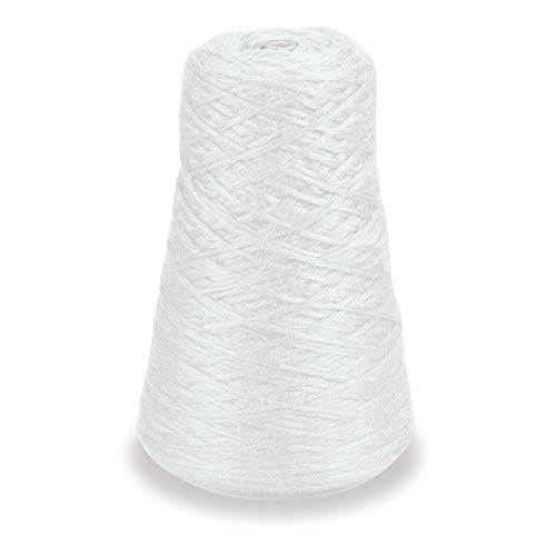 Trait-tex 4-Ply Double Weight Rug Yarn Refill Cone, 315 Yards, White (0002401)