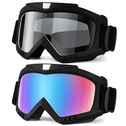 Dizywiee US-DZ-655MOTORGOGGLES-2PACK-A Dirt Bike Goggles, Motorcycle Goggles cover