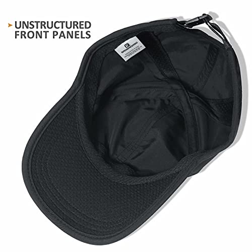 Gadiemkensd Mens Hats Baseball Cap Upf 50+ Sun Quick Dry Lightweight Breathable Trucker Hat Outdoor Hiking Fishing Run Golf Sports Dad Mesh Hats Running Hat Quick Drying For Men Women Mens Black Xl #TOP2