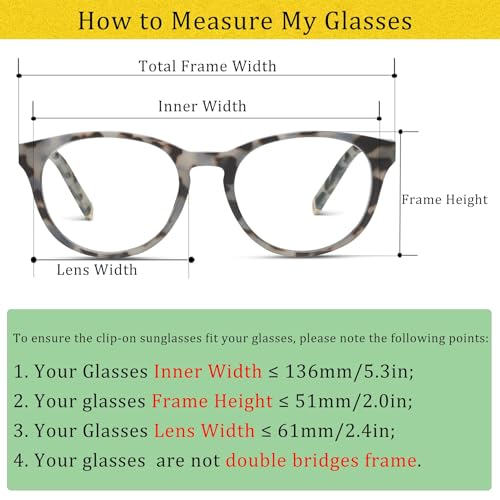 Polarized Clip On Sunglasses Over Prescription Glasses Anti-Glare UV Protection Flip-up Sun Glasses3