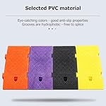 Driveway-Curb-Ramps-Heavy-Duty-Durable-Rubber-Curb-Ramps-1-Channel-Cord-Cover-Curbside-Bridge-Ramp-Curb-Threshold-Ramps-Set-Yellow-For-Driveway-Loading-Dock-Sidewalk-Car-Scooter-Bike-Motorcycle