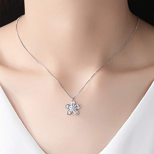 Collier de fleurs pendentif créatif à cinq pétales découpés, cadeau idéal - 2