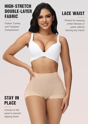 SHAPSHE Tummy Control Shapewear Shorts Fajas Colombianas Moldeadoras Compression Underwear Flat Tummy Butt Lifter Panties2