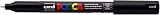 POSCA - Uni Mitsubishi Pencil - 3 x Black PC1MR Extra Fine Tip Markers Calibrated 0.7mm - Water-Based Paint Marker - All Purpose - For Paper, Textile, Glass, Pebble, etc. - 9