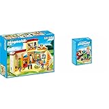 PLAYMOBIL City Life Guardería, a Partir de 4 años (5567) Multicolor, 32.3 x 22.4 x 20.6 & Guardería - Mamá con Carrito de Gemelos, playset (5573)