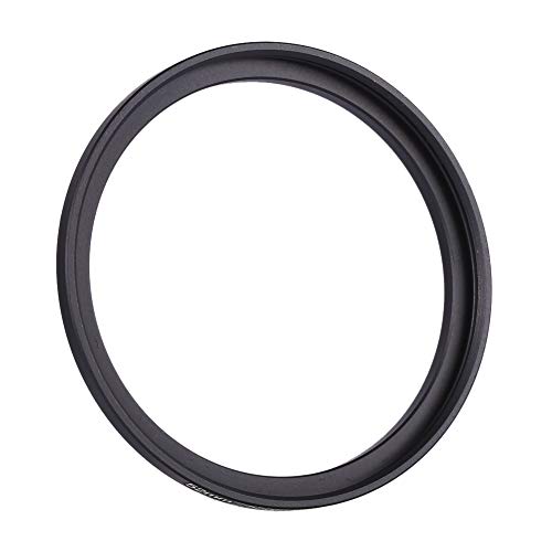 52 to 55mm Step Up Ring Adapter, 52mm to 55mm Step Up Filter Ring, Metal Stepping Up Ring Lens Filter Ring Adapter for 52 55mm Camera Lens, Black