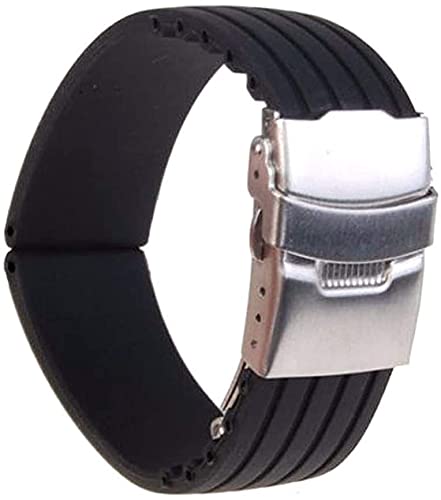Bracelet de montre en caoutchouc 18mm-24mm pour remplacer une bande usée ou irritante