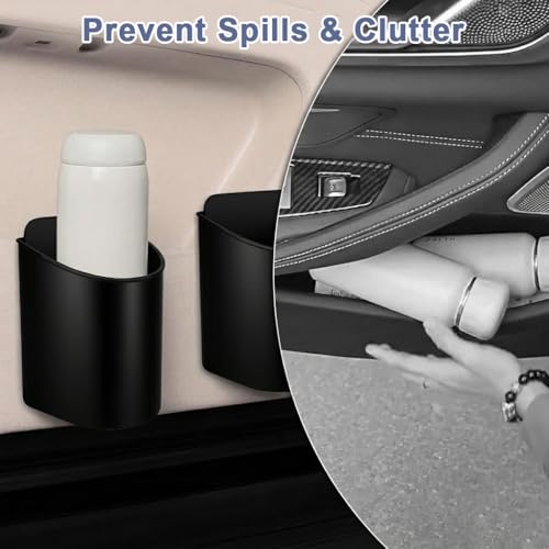 Image of STHIRA Clamp-On Water Bottle Cup Holder for Car Back Clip Durable PC Easy Access Organizer Bottle Coffee Accessories Phones Car Organiser Storage