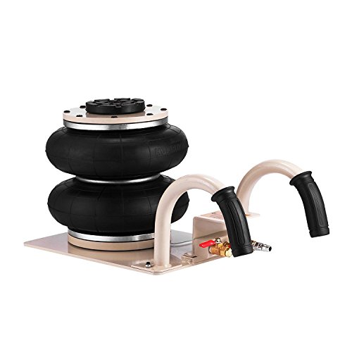 Tecmaqui Gato Neumático 2 Ton/ 6600LBS Gato Neumático con Altura de Elevación de 11.8Inch/ 30CM Elevador Neumático con 2 Anillos de Presión de Aire (2T)