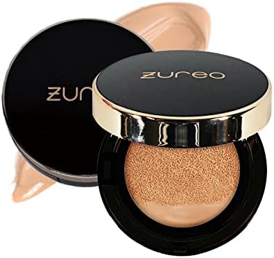 ZUREO Glowing Vitamin BB Cushion (#22 Natural Beige / 0.45oz / 13g) - Cushion Foundation Makeup I Korean Foundation Makeup I Korean BB Cream Foundation I Vitamin C, E, B3, B5, B6 I Moisturizing Finish Cushion Foundation Makeup