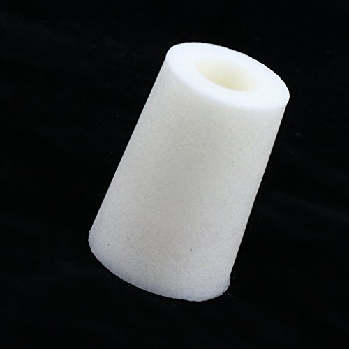 Almencla — Plugue de silicone sólido para laboratório, tampões de tubo de teste afunilado, branco, 5