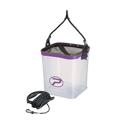 プロックス クリア活かし角バケツ PX681324P パープル 24cm