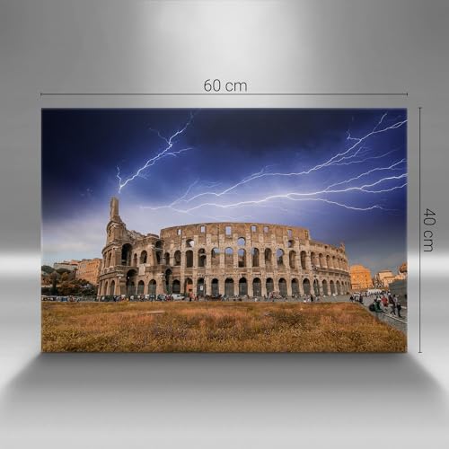 Image imprimée sur toile Orage dans le Colisée de haute qualité - 4
