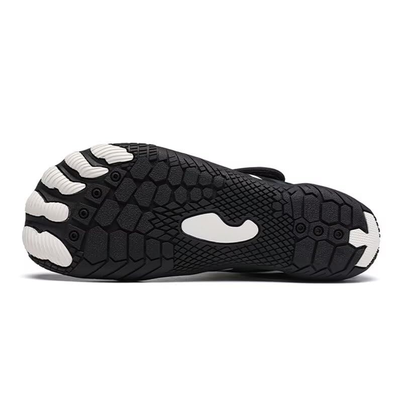 Unisex Adult Elastic Concise Quick Dry Anti Skid Aqua Shoes for Summer Beach Surfing Swimming Diving Wading Water Sport Black 4.5 Men/5.5 Women