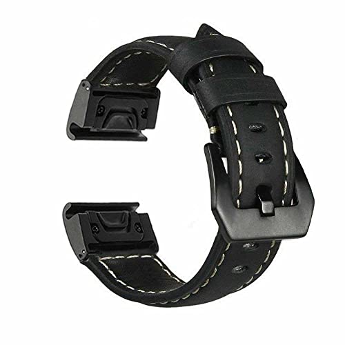 Bracelet en cuir pour Garmin Fenix 7X idéal pour passer du bureau aux sorties citadines