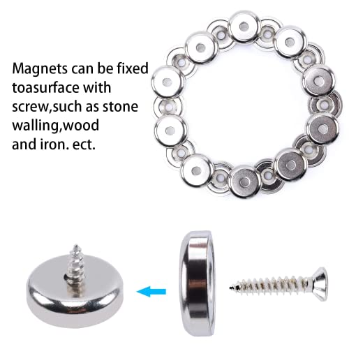 12Pcs Super Strong Neodymium Magnets With Holes, Ring Rare Earth Magnets Heavy Duty,Small Round Base Cup Countersunk Magnets Strong For Kitchen Craft Wood Diy Holding Tools Hanging (16X5 Hole 3.5Mm) #TOP2