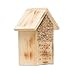 Produktbild Windhager Insektenhotel ZUR POST, Insektenhaus Nistplatz Brutplatz, Schutz für viele nützliche Insekten, aus Massivholz, 12 x 20 x 27 cm, 06971, Holz