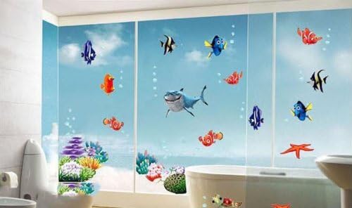 Amazon E1 水中世界 大きいサイズ ウォールステッカー ウォールペーパー シール 防水 リビング 子供部屋 お風呂にもok ウォールステッカー オンライン通販 Amazon E1 水中世界 大きいサイズ ウォールステッカー ウォールペーパー シール 防水 リビング 子供部屋 お風呂にもok ウォールステッカー オンライン通販