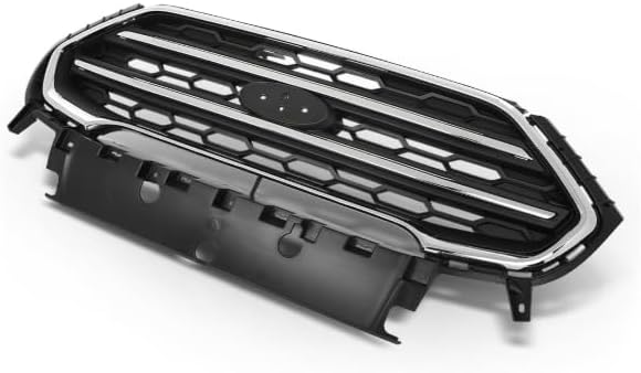 Fit for Front Bumper Upper Grille Assembly Chrome+Black Fit For Ford EcoSport 2018-2022