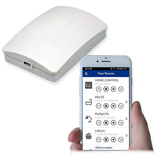 Louvolite One Touch Smart Controller Wifi Hub To Control Motorised Blinds Via Neo Smart Blinds App Or Voice Operation Via Compatible Smart Speaker Model C-R200