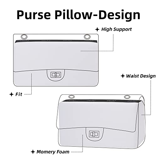 DGAZ Purse Pillow Shaper Insert for Chanel 2.55 Bags, Silky Pillow Shaper for Luxury Handbags(White,Jumbo 28) by DGAZ - Used condition - Image 7