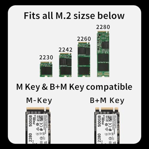 Caja externa SSD NVMe M.2 USB4 40Gbps aluminio miniatura 5
