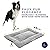 Dog Bed - Large Washable Dog Crate Mattress | Comfortable Dog Cushion | Warm Dog Mat with Anti-Slip Bottom | Collapsible Dog Crate Bed | Puppy Mat Pad Blanket Dog Cats Bedding in Grey (91x58cm)