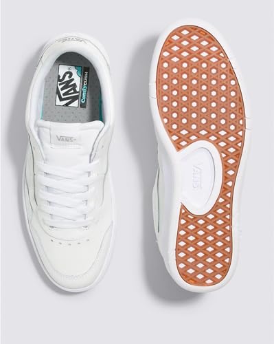 Vans Vans - Unisex Cruze Too Cc Shoes, Color Leather True White/True White, Size: 5.5 M US Mens / 7 M US Womens