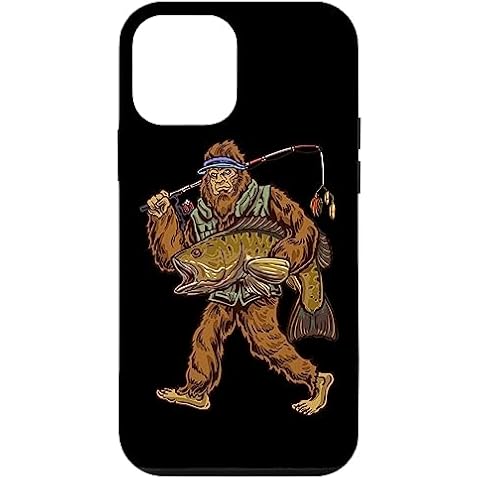 iPhone 12 mini Smallmouth Bass Fishing Bigfoot Fisherman Case Cover