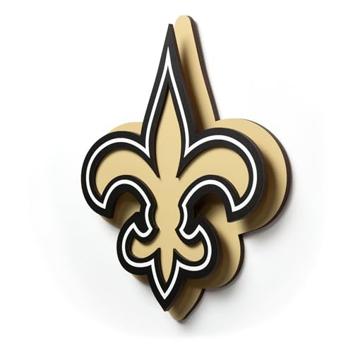 YouTheFan NFL New Orleans Saints 3D Logo Die Cut Wall Art