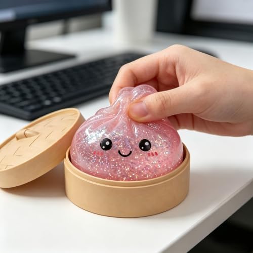 2026 New Dumpling Squeeze Toy, Mystery Fidget Steamer Box (A-1) - 2