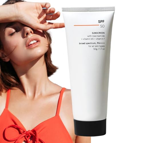 Cremas Solar Para Cara Y Cuerpo - 50g Loción Solar Tamaño Viaje - Protección Cutánea Cómoda No Grasa para Viajar, Deporte, Cuidado Diario y Playa