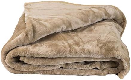 E4Emporium Luxury Soft Warm Throw Blanket, Mink Faux Fur Throw Blanket Perfect for Sofa, Chair, Couch, Bed (Red, Single)