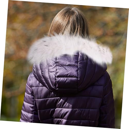 GALPADA Fur Collar down Jacket Faux Fur Trim Winter Scarf Women's Fashion Accessory3