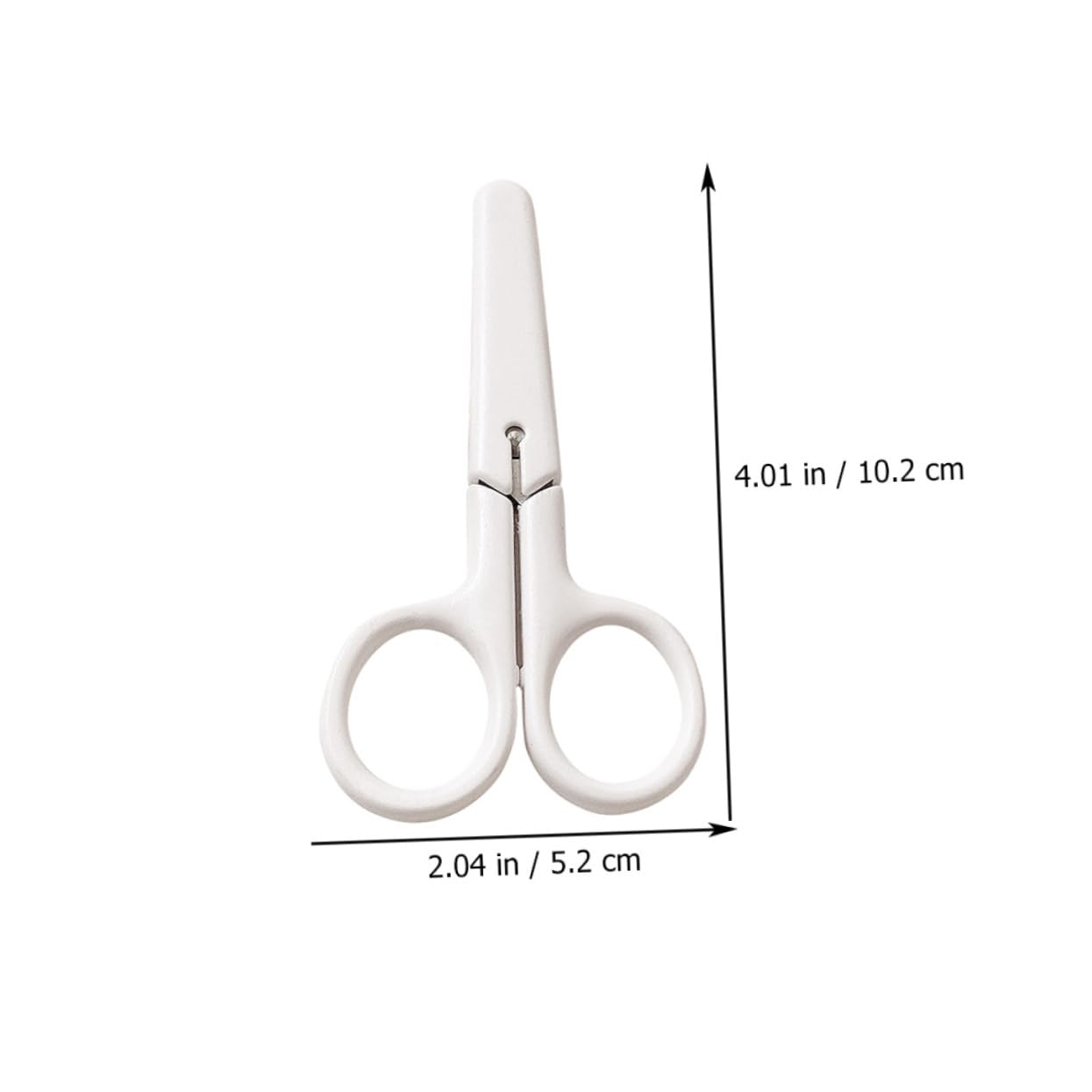 Gadpiparty 4 Set Forbici Di Sicurezza Forbici Artistiche Portatili Forbici Artigianali Per La Casa Forbici Multifunzione Per Studenti Fornitura Plastica Bianca 5 Pezzi * 4
