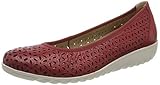 caprice ballerina weite h  CAPRICE Damen Faby Geschlossene Ballerinas, Rot, 36 EU
