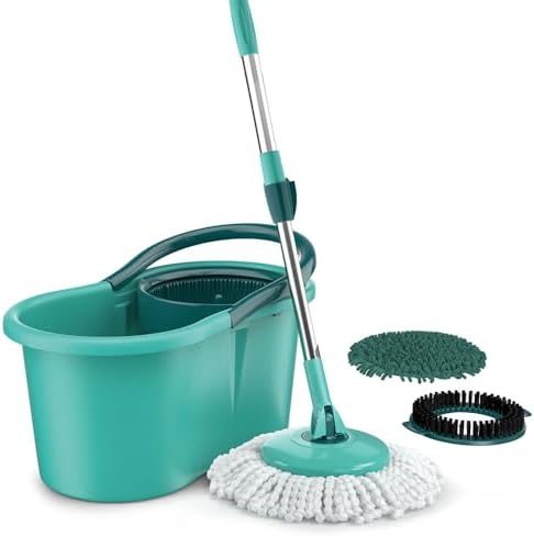Mop Giratório 3 em1, balde com 12 litros e 3 opções de Refis, ( m...