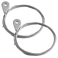 cyclingcolors 2x Rasenmäher bowdenzug seilzug antrieb kabel Ösenkopf 6,5 mm kopfe nippel stahl gaszug zug innenzug traktor