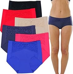 6-pack: Vibrant Assortment W/ Front Lace Overlay Design