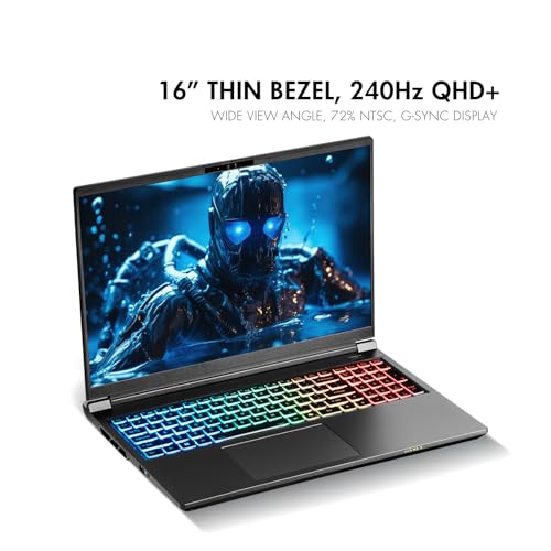 Image of Sager NP9560R Gaming Laptop, 16 Inch QHD+ 240Hz G-Sync, Intel Ultra 9 275HX, RTX 5070 Ti 12GB, 32GB RAM, 1TB Gen4 NVMe SSD, Win 11 Pro