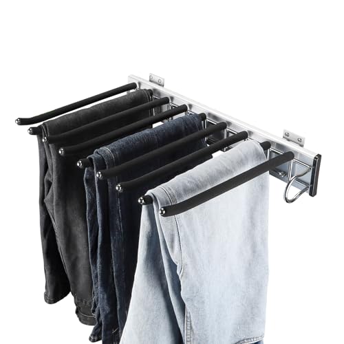 Cintre à pantalons extensible gain de place pour penderie encombrée