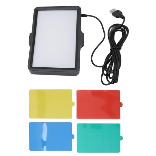 Image of Dimmable RGB LED Camera Video Light Panel - USB-Powered Portable Photography Lighting with Color, Compatible with, Mirrorless & Smartphone